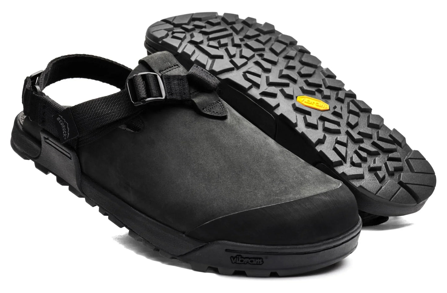 Mountain Clog - Nubuck Leather (Obsidian Dark Gray)